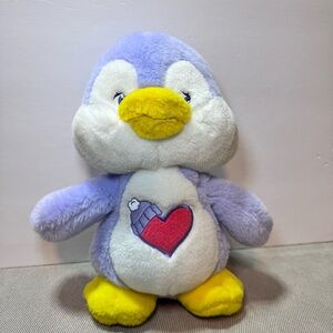 Care Bear Cousins-Cozy Heart Penguin Vintage 2003 7 inch purple